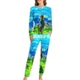 thumbnail image 1 of The Legend of Zelda Breath of The Wild Womens Pajama Set Loungewear Cozy Soft House Wear Sets Long Sleeve Round Neck T Shirt Top Bottom Pants Sleepwear, 1 of 9