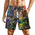 thumbnail image 1 of The Legend of Zelda Characters Mens Board Shorts Summer Swim Trunks Quick Dry Beach Swimwear Bathing Suit Swim Shorts with Compression Liner And Pockets, 1 of 7