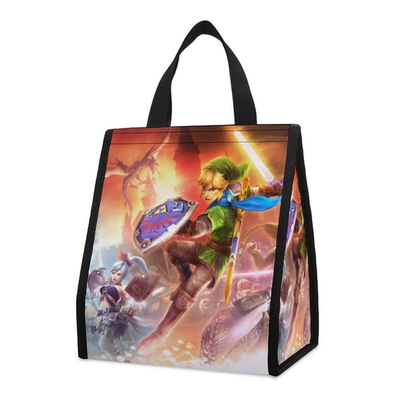 The Legend of Zelda Lunch Bag Insulated, Lunch Box Bag, Reusable Lunch Tote Bag, Lunch Box Container Bag Insulated for Women, Men, Work, Office, Travel
