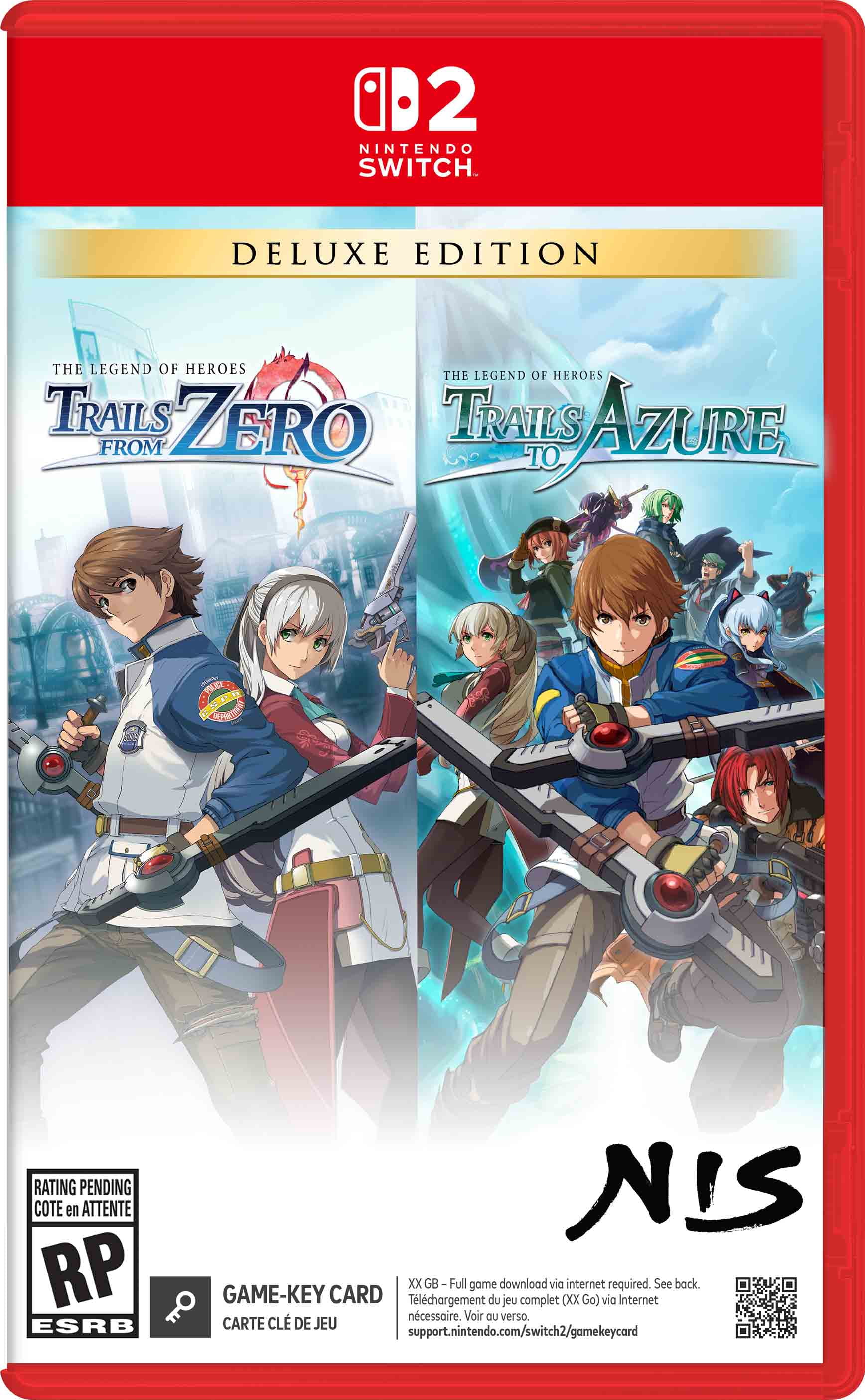 The Legend of Heroes: Trails from Zero / The Legend of Heroes: Trails to Azure - Deluxe Edition - Nintendo Switch 2