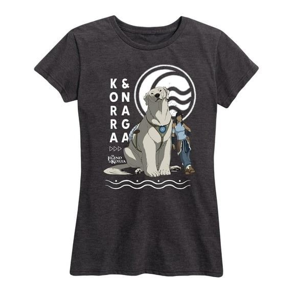 The Legend of Korra - Korra And Naga - Women's Short Sleeve Graphic T-Shirt