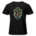 The Legend of Link's Sword and Black TShirt Retro Gaming Fan Apparel for Men and Women