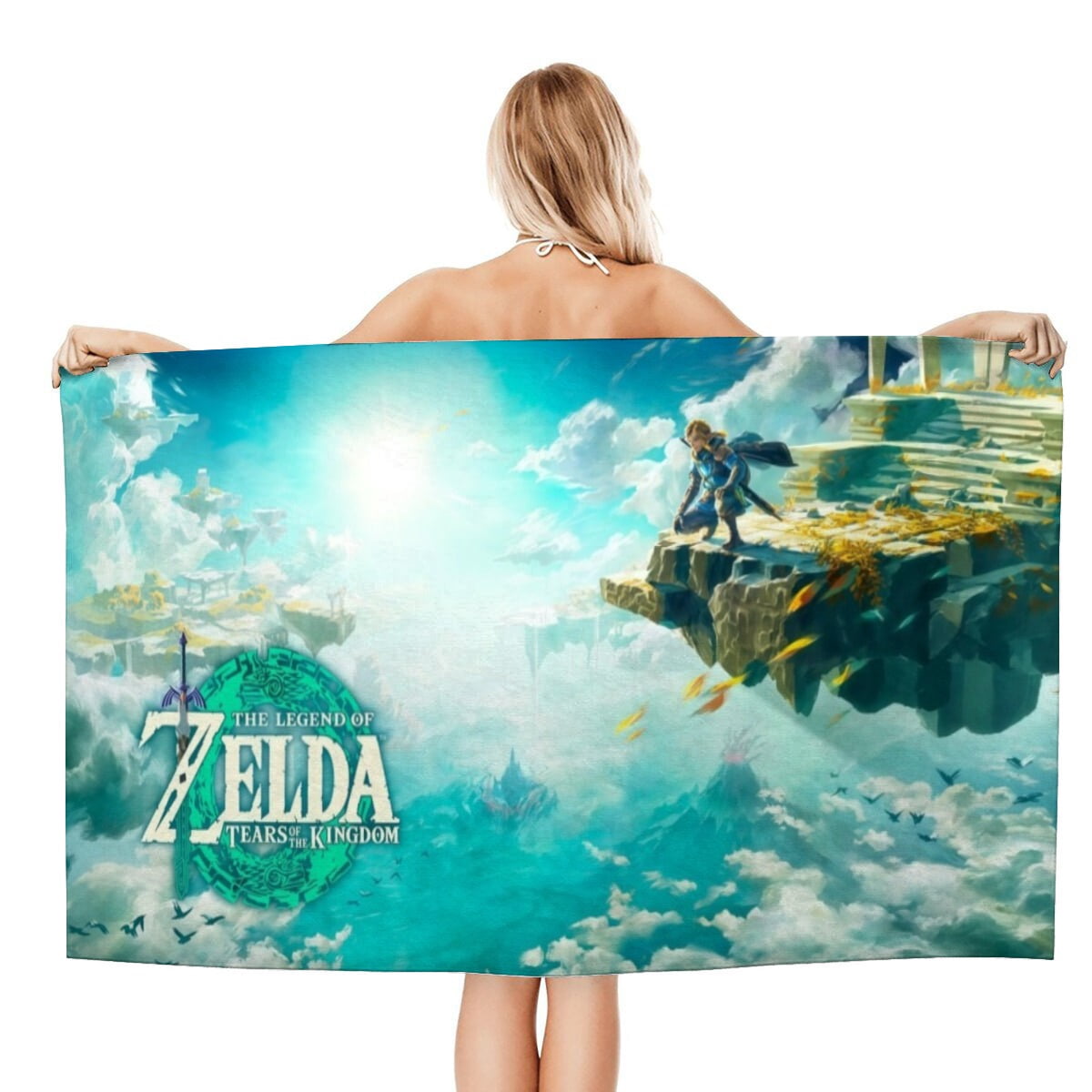 The Legend of Zelda Beach Towel Microfiber Absorbent Soft Quick Dry Pool Bath Towel for Adult Boys Girls Lightweight 30.7"X63"
