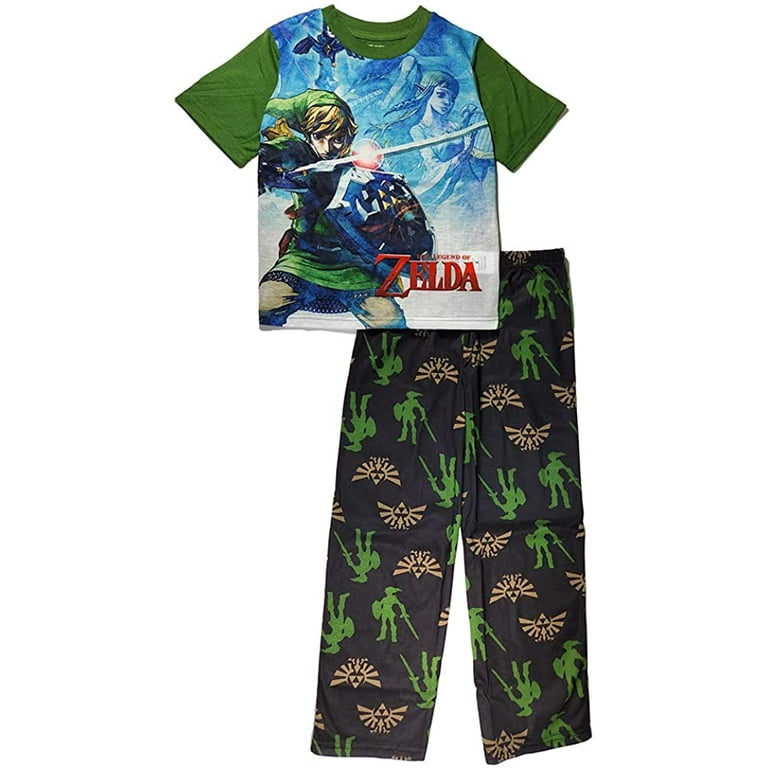 The Legend Of Zelda Pyjamas Mens Nintendo T Shirt & Lounge Pants Set