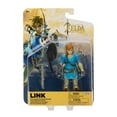 thumbnail image 1 of The Legend of Zelda Breath of the Wild Link 4 inch Action Figure with Soldiers Broad Sword, 1 of 10