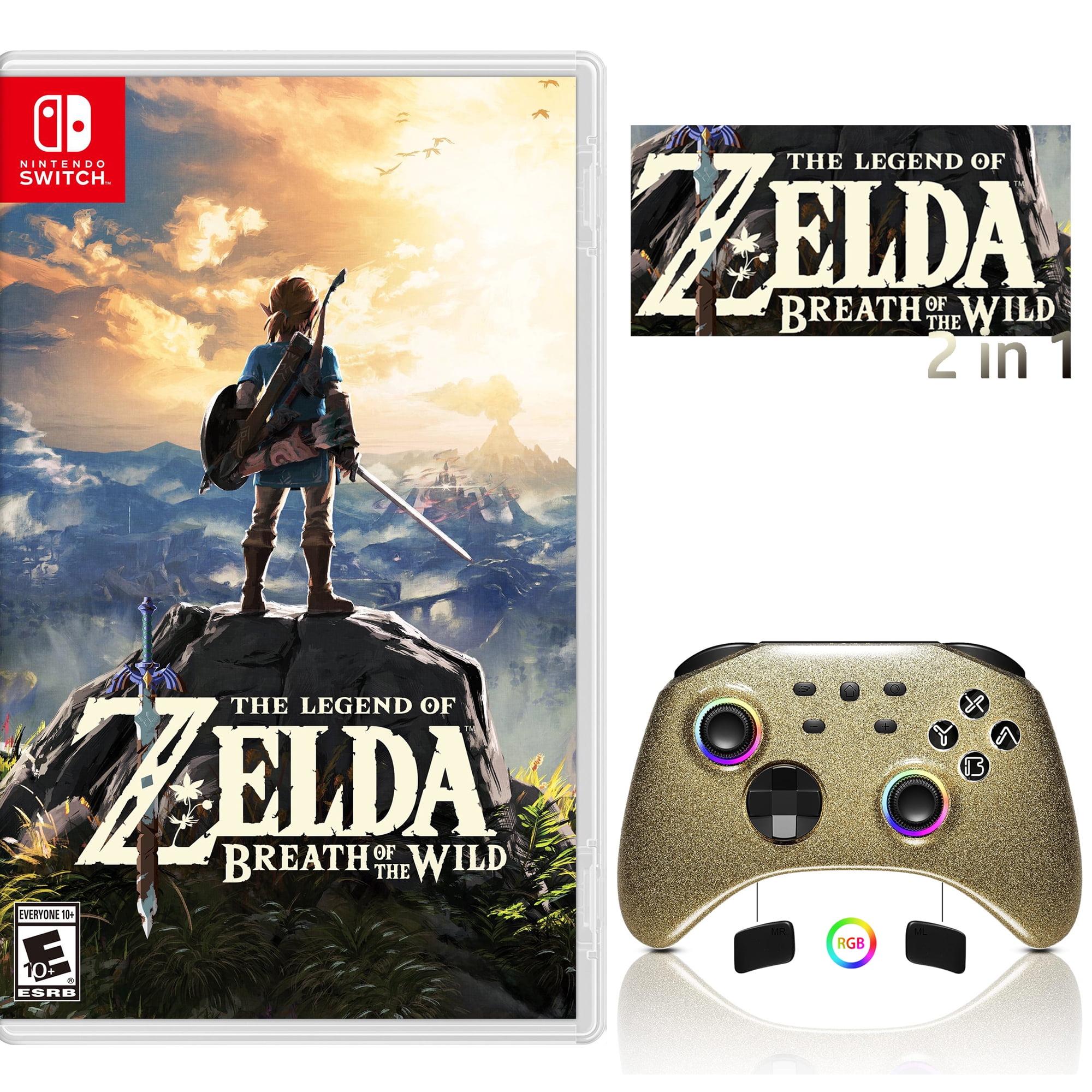 The Legend of Zelda: Breath of the Wild Game Disc and Upgraded