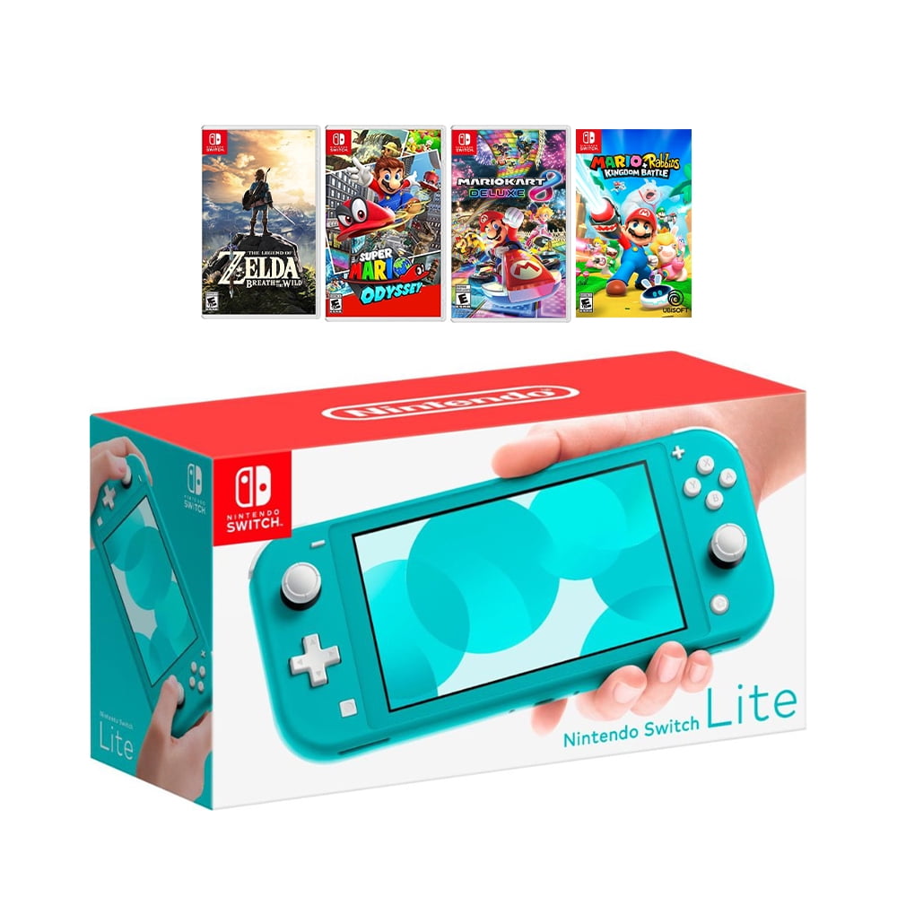 Fingerhut - Nintendo Switch OLED Console Bundle with White Joy-Cons, Turtle  Beach Battle Buds Headset and Mario + Rabbids Kingdom Battle