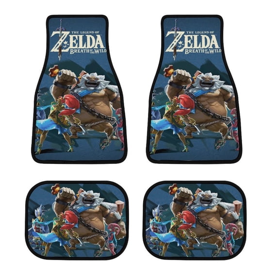 The Legend of Zelda Car Mat Universal Fit 4-Piece Set Car Floor Mats Vehicle Floor Protection Rugs Car Rug Carpet
