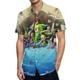 thumbnail image 1 of The Legend of Zelda Game Men's Casual Button-Down Shirts Summer Short Sleeve Tee Shirt Daily Hawaiian Beach Shirt Top With Pocket, 1 of 9
