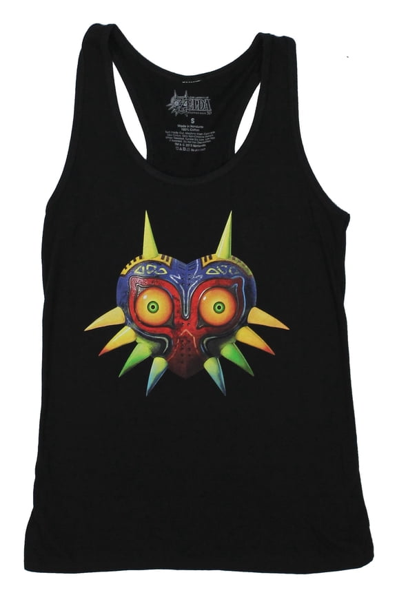 The Legend of Zelda Girls Juniors Tank Top - Majora's Mask Skullkid Heart Image (Small)