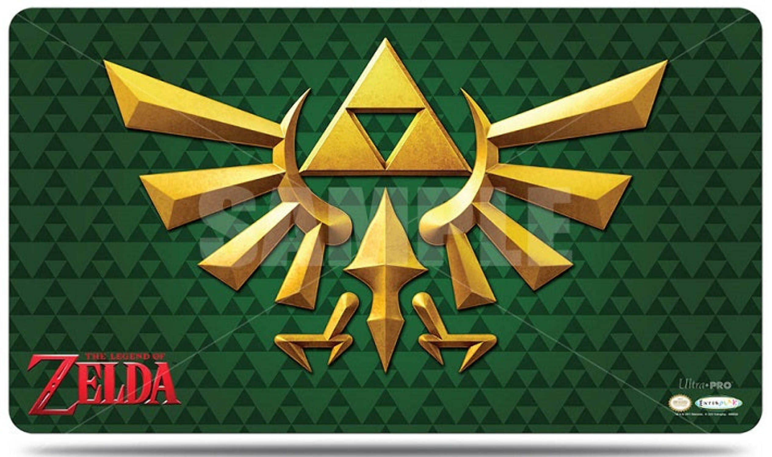 The Legend of Zelda Play Mat - Crest on Green w/Tube - Walmart.com