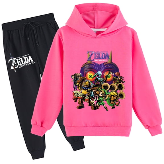 The Legend of Zelda Hoodie Sweatshirts Children's Pullover Boys Girls Cute Cartoon Hoodies Sweatpants Sets