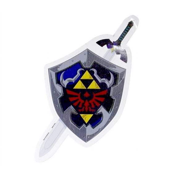 The Legend of Zelda Hylian Shileld & Sword Auto Decal