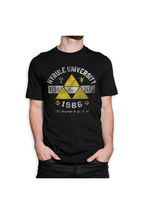 The Legend of Zelda Hyrule University T-Shirt / 100% Cotton Tee / Men's Women's All Sizes (ZEL-98003)