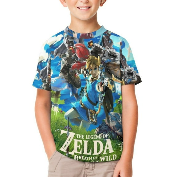 The Legend of Zelda Kid's T-Shirt Short Sleeve T-Shirt Tops Summer Tee Shirt for Boys Girls 100CM