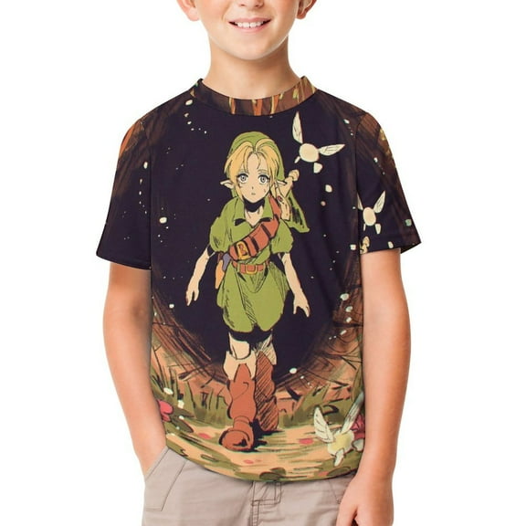 The Legend of Zelda Kid's T-Shirt Short Sleeve T-Shirt Tops Summer Tee Shirt for Boys Girls 100CM
