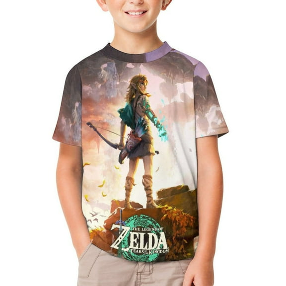 The Legend of Zelda Kid's T-Shirt Short Sleeve T-Shirt Tops Summer Tee Shirt for Boys Girls 100CM