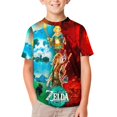 thumbnail image 1 of The Legend of Zelda Kid's T-Shirt Short Sleeve T-Shirt Tops Summer Tee Shirt for Boys Girls 120CM, 1 of 8