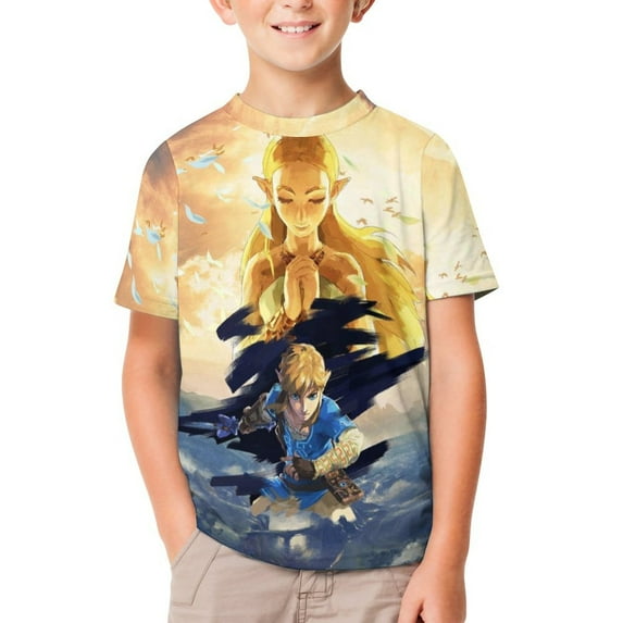 The Legend of Zelda Kid's T-Shirt Short Sleeve T-Shirt Tops Summer Tee Shirt for Boys Girls 120CM