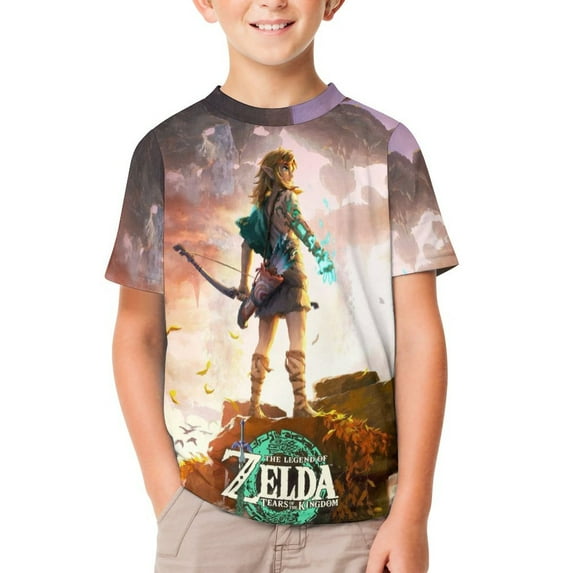 The Legend of Zelda Kid's T-Shirt Short Sleeve T-Shirt Tops Summer Tee Shirt for Boys Girls 130CM