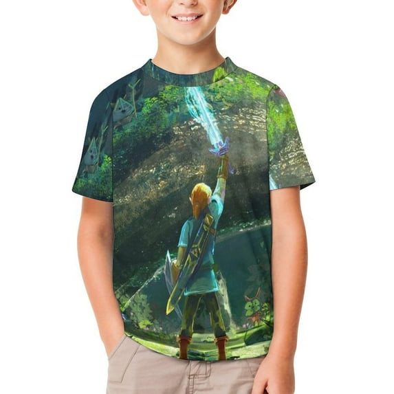 The Legend of Zelda Kid's T-Shirt Short Sleeve T-Shirt Tops Summer Tee Shirt for Boys Girls 130CM
