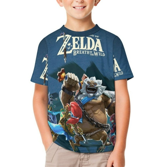 The Legend of Zelda Kid's T-Shirt Short Sleeve T-Shirt Tops Summer Tee Shirt for Boys Girls 150CM