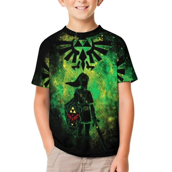 The Legend of Zelda Kid's T-Shirt Short Sleeve T-Shirt Tops Summer Tee Shirt for Boys Girls 160CM