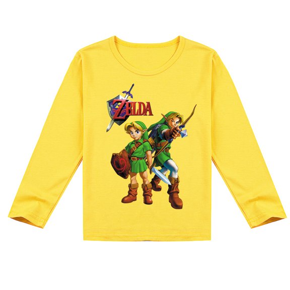 The Legend of Zelda Kids' Long Sleeve T-shirt: Causal Style with Cool Print for Autumn Wear