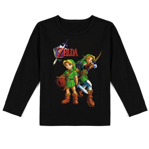 The Legend of Zelda Kids' Long Sleeve T-shirt: Causal Style with Cool Print for Autumn Wear
