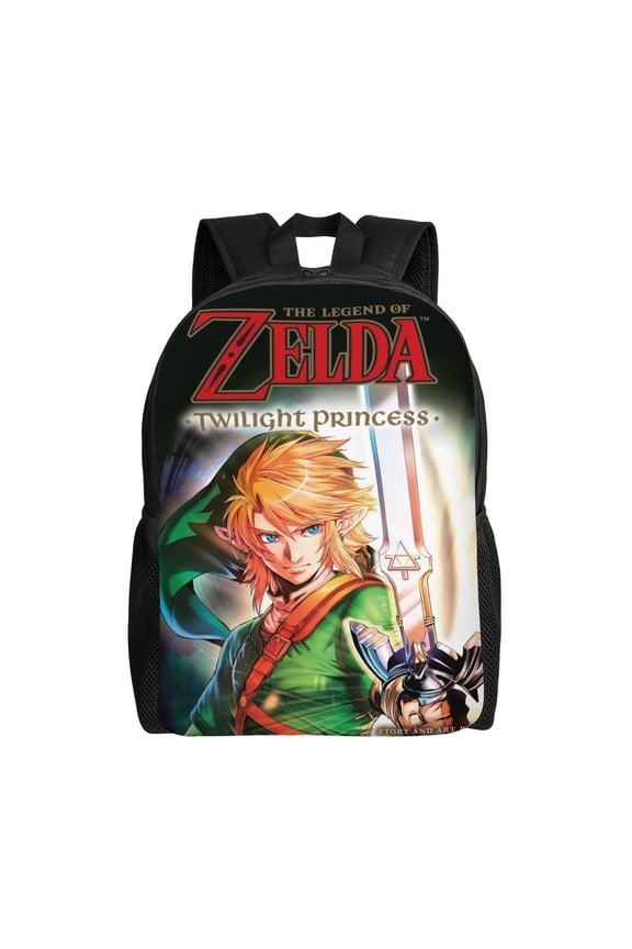 The Legend of Zelda Large Capacity Patterned Backpack with Clean Travel Design