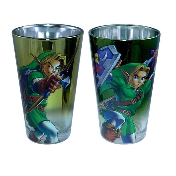 The Legend of Zelda Link 16oz Pint Glass Set of 2
