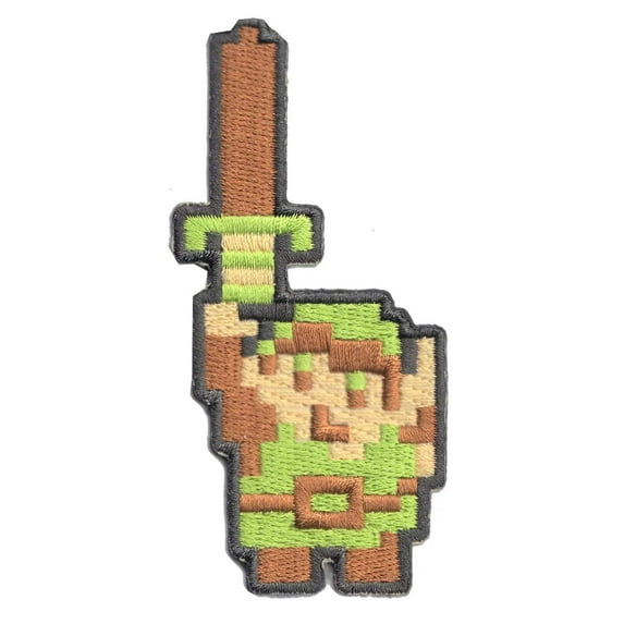 The Legend of Zelda Link With Sword Iron On Patch