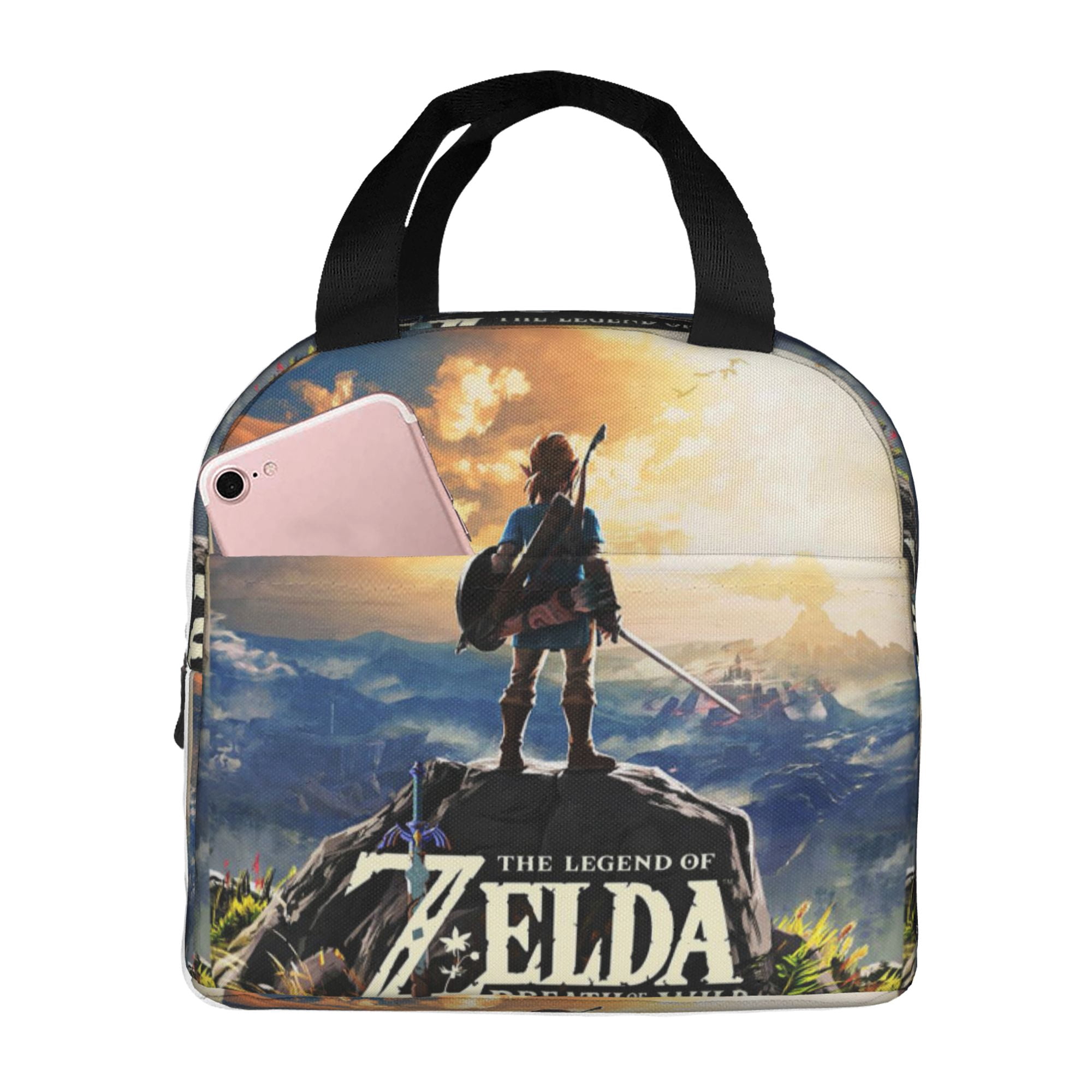 The Legend of Zelda Lunch Bag Tote Bag Insulated Lunch Box Picnic Beach Fishing Work