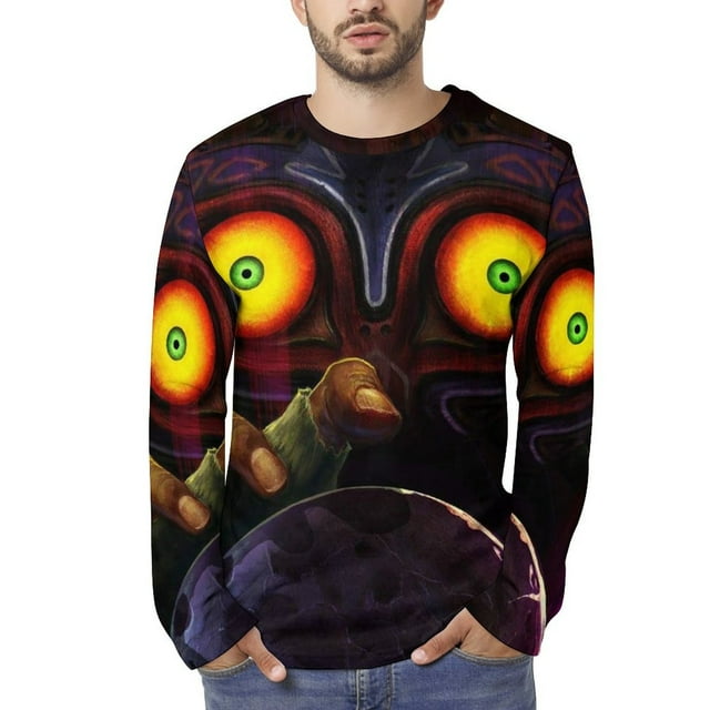 The Legend of Zelda Men's Graphic T Shirts Long Sleeve Printed Tee Tops Autumn Casual T-Shirt Fall Clothes L