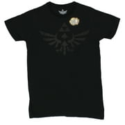 The Legend of Zelda Mens T-Shirt -Classic Black Tri-force Image Small