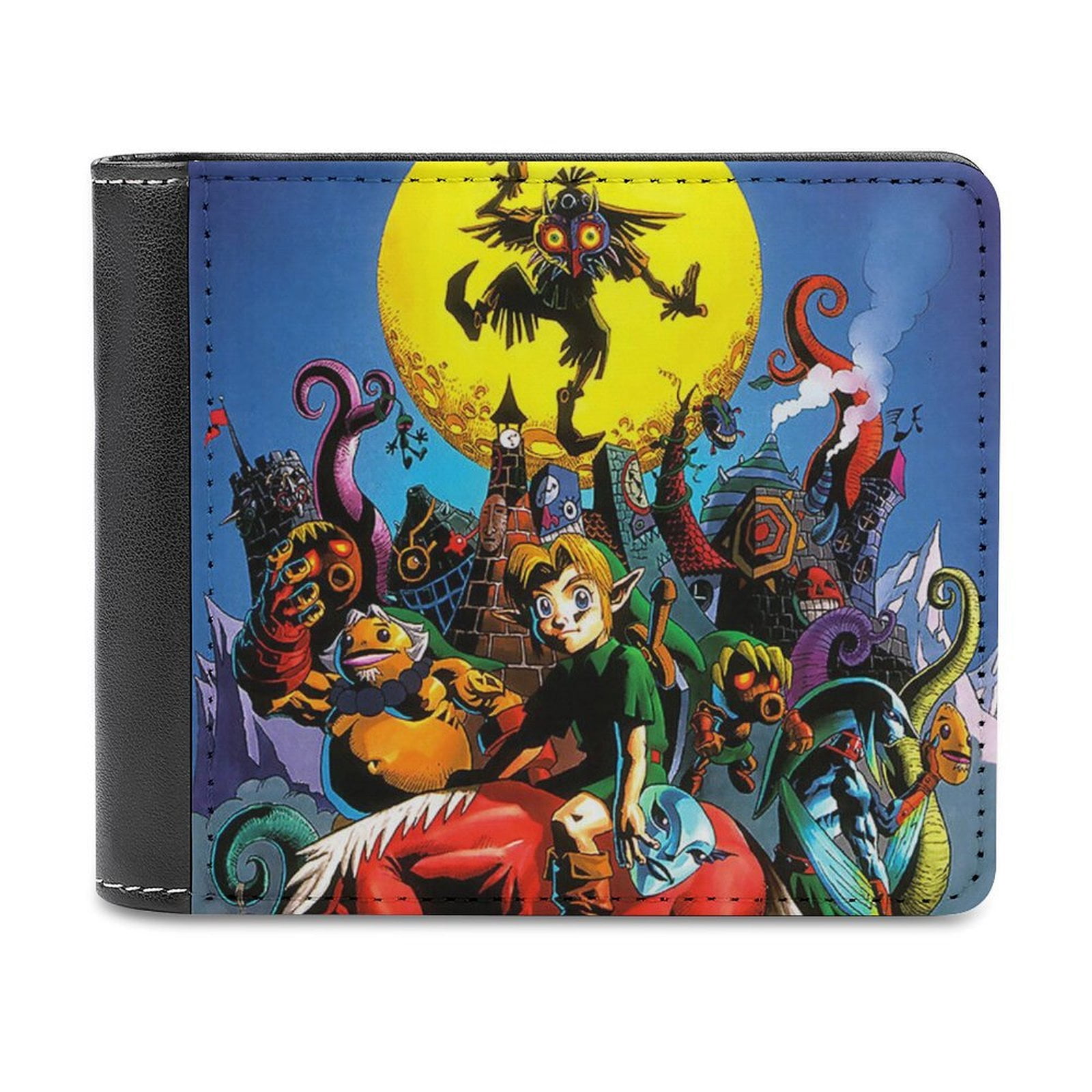 The Legend of Zelda Mens Wallet Genuine Leather Bifold Extra Capacity ...