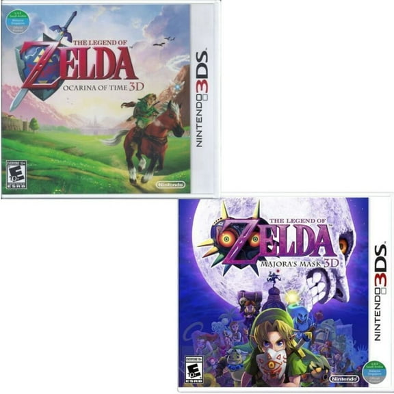 The Legend of Zelda: Ocarina of Time 3D & Majora's Mask 3D 3DS Brand New Bundle