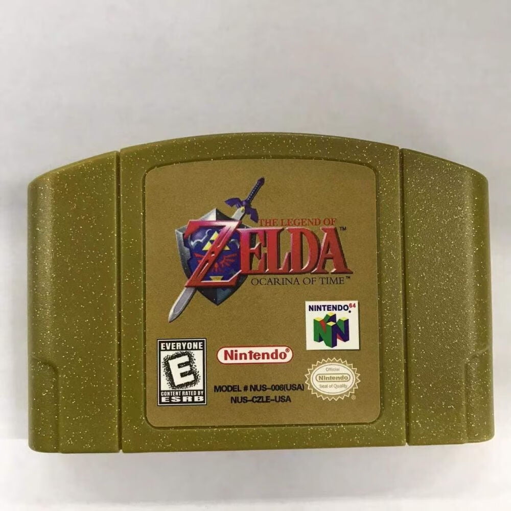 The Legend of Zelda Ocarina of Time Golden Shell N64 Game Cartridges