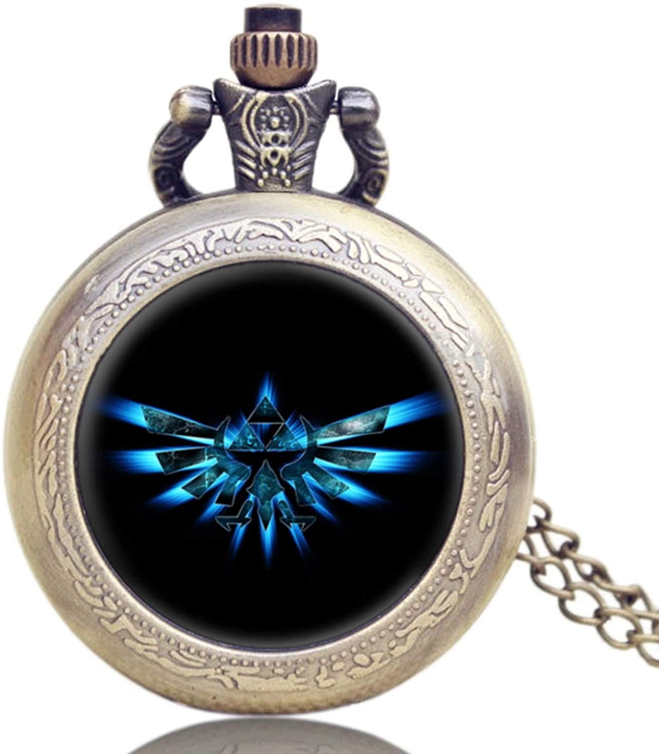 The Legend of Zelda Pocket Watch Vintage Pendant Necklace Kids Pocket