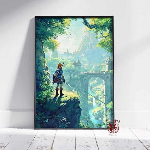 The Legend of Zelda Poster | Breath of the Wild Wall Art | Un Print | Game Poster, Unframed Paper Poster 24x36in