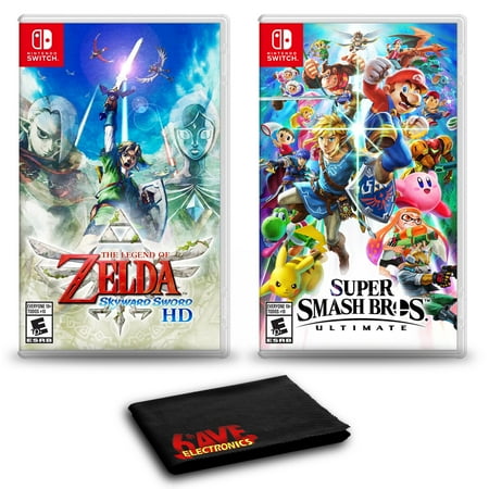 The Legend of Zelda: Skyward Sword HD and Super Smash Bros. Ultimate - Two Game Bundle For Nintendo Switch