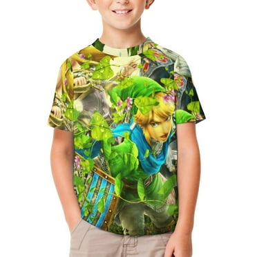The Legend of Zelda T-Shirts for Boys Girls, Kids Short Sleeve Shirts, Funny Novelty Tee, Youth Casual Crew Neck Tops, 4-14 Year