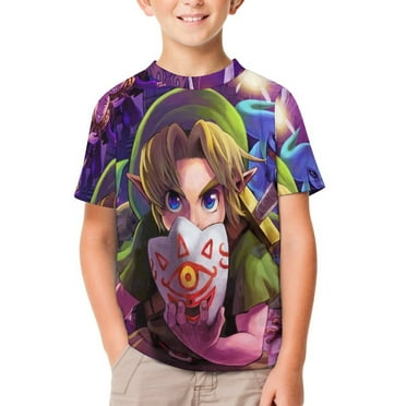The Legend of Zelda T-Shirts for Boys Girls, Kids Short Sleeve Shirts, Funny Novelty Tee, Youth Casual Crew Neck Tops, 4-14 Year