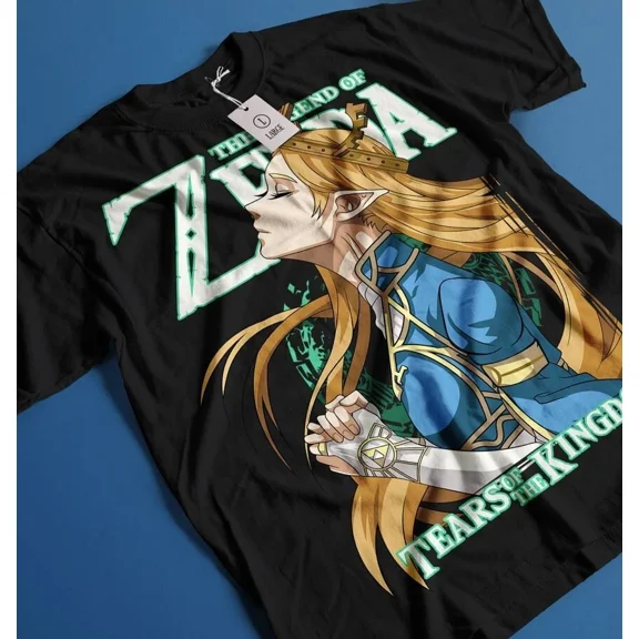 The Legend of Zelda T-shirt Tears of Kingdom Anime Gir Funny Tee Shirt All Size