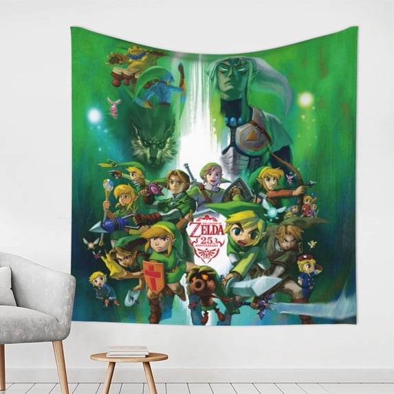 The Legend of Zelda Tapestry Wall Hanging Wall Art Decor Wall Tapestry for Living Room Bedroom Dorm 59 x 59 inch