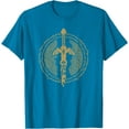 thumbnail image 1 of The Legend of Zelda Tears Of The Kingdom Master Sword Logo DTG Print Unisex T-Shirt,Sapphire Color,Size 2XL, 1 of 5