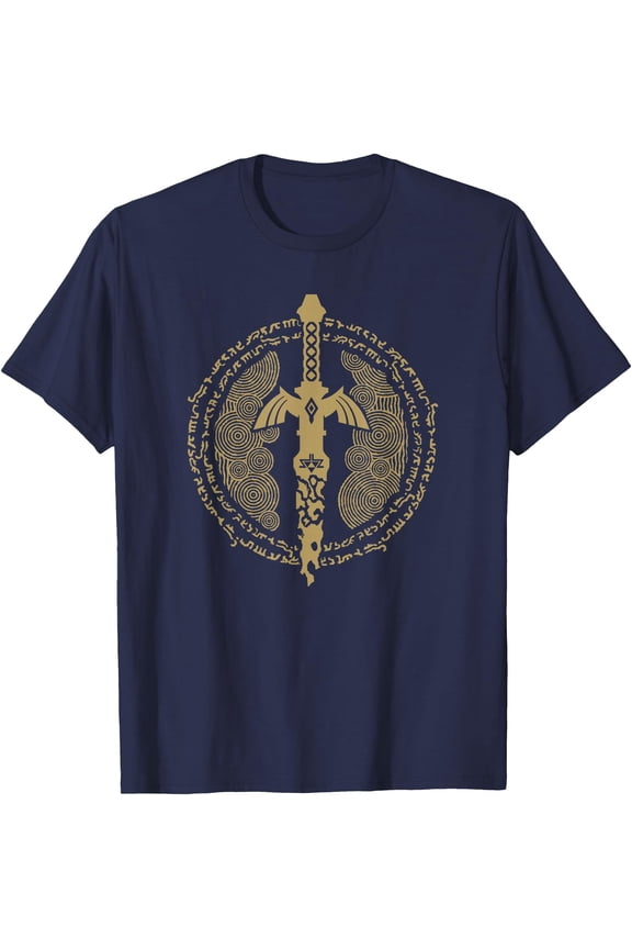 The Legend of Zelda Tears Of The Kingdom Master Sword Logo DTG Print Unisex T-Shirt