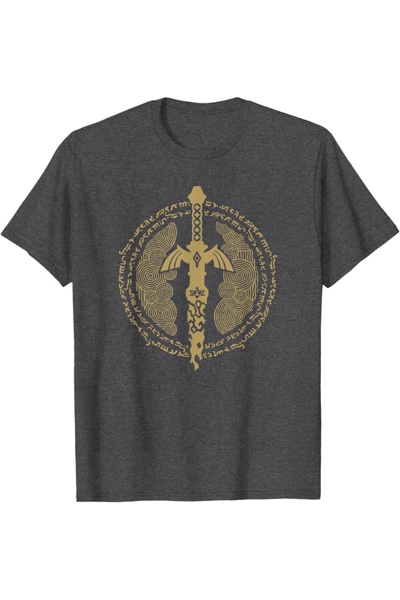 The Legend of Zelda Tears Of The Kingdom Master Sword Logo DTG Print Unisex T-Shirt