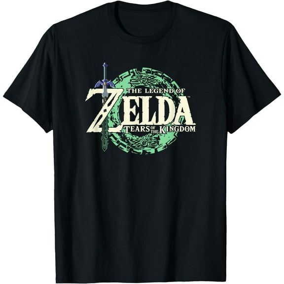 The Legend of Zelda Tears Of The Kingdom Official Logo DTG Print Unisex T-Shirt
