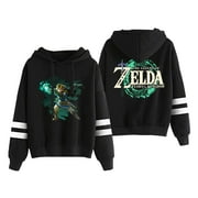 ASFGMNCX The Legend of Zelda Tears of the Kingdom Game Pocketless Parallel Bars Sleeve Sweatshirts Women Men's Hoodie